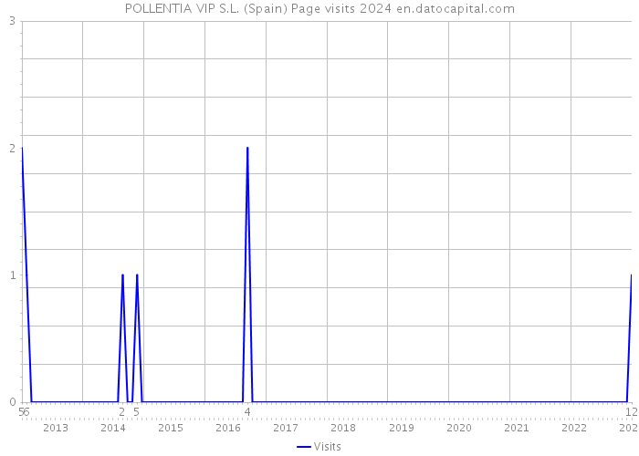 POLLENTIA VIP S.L. (Spain) Page visits 2024 