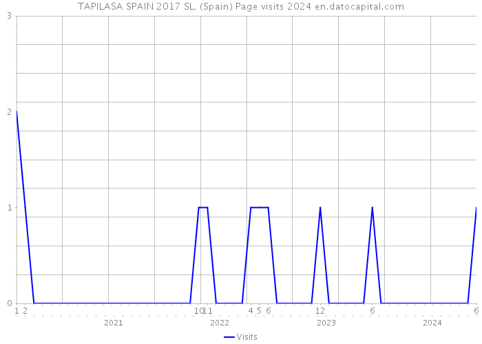 TAPILASA SPAIN 2017 SL. (Spain) Page visits 2024 