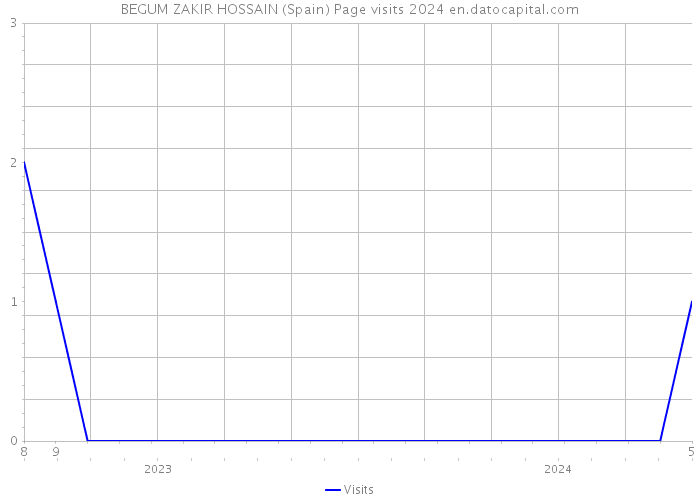 BEGUM ZAKIR HOSSAIN (Spain) Page visits 2024 