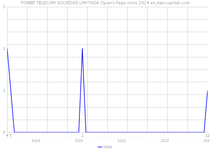 TOWER TELECOM SOCIEDAD LIMITADA (Spain) Page visits 2024 