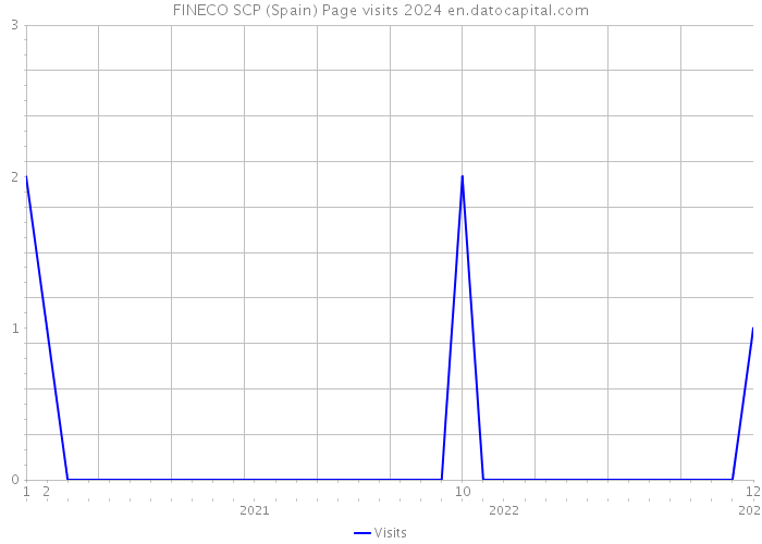 FINECO SCP (Spain) Page visits 2024 