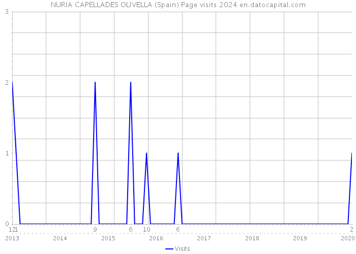 NURIA CAPELLADES OLIVELLA (Spain) Page visits 2024 