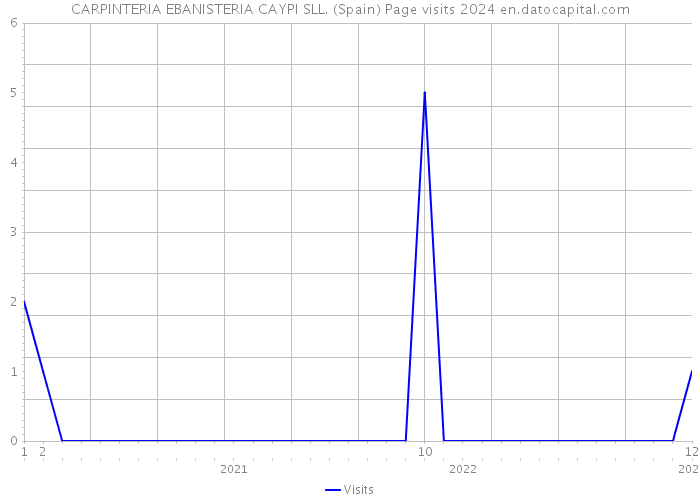CARPINTERIA EBANISTERIA CAYPI SLL. (Spain) Page visits 2024 