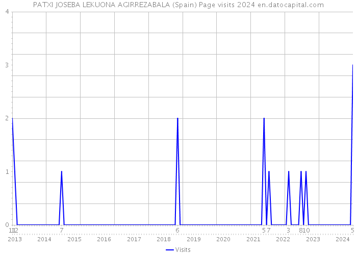 PATXI JOSEBA LEKUONA AGIRREZABALA (Spain) Page visits 2024 