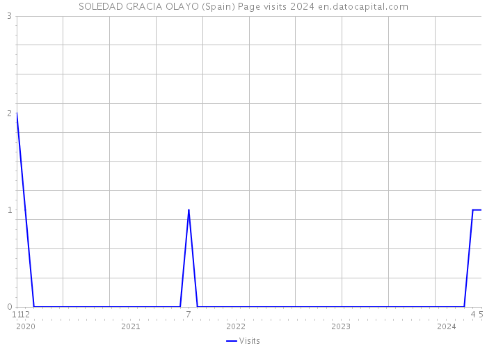 SOLEDAD GRACIA OLAYO (Spain) Page visits 2024 