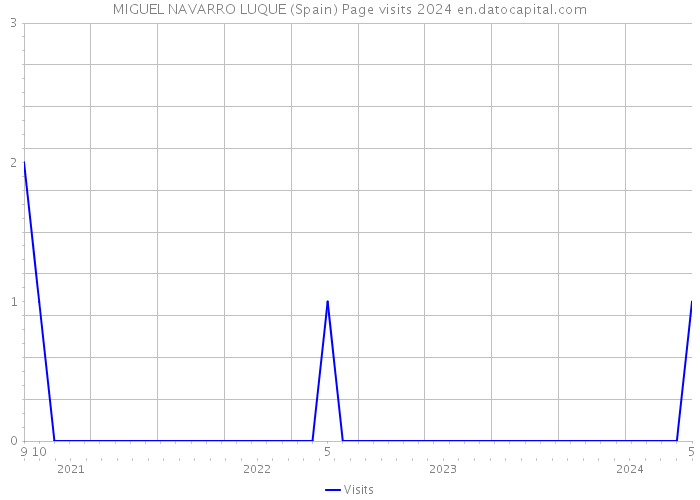 MIGUEL NAVARRO LUQUE (Spain) Page visits 2024 