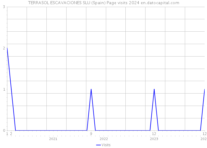 TERRASOL ESCAVACIONES SLU (Spain) Page visits 2024 