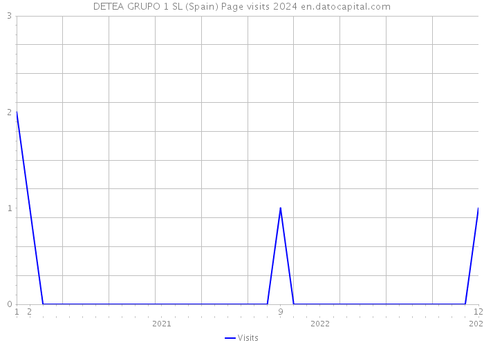 DETEA GRUPO 1 SL (Spain) Page visits 2024 