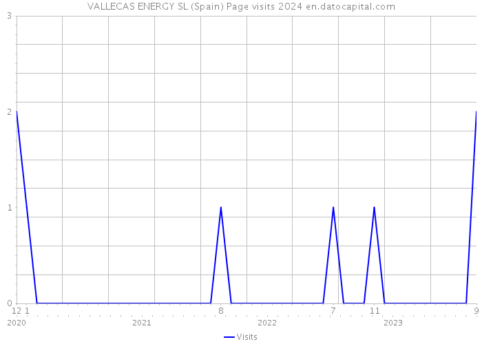 VALLECAS ENERGY SL (Spain) Page visits 2024 