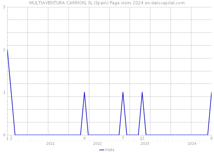 MULTIAVENTURA CARRION, SL (Spain) Page visits 2024 