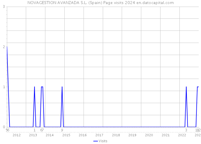 NOVAGESTION AVANZADA S.L. (Spain) Page visits 2024 