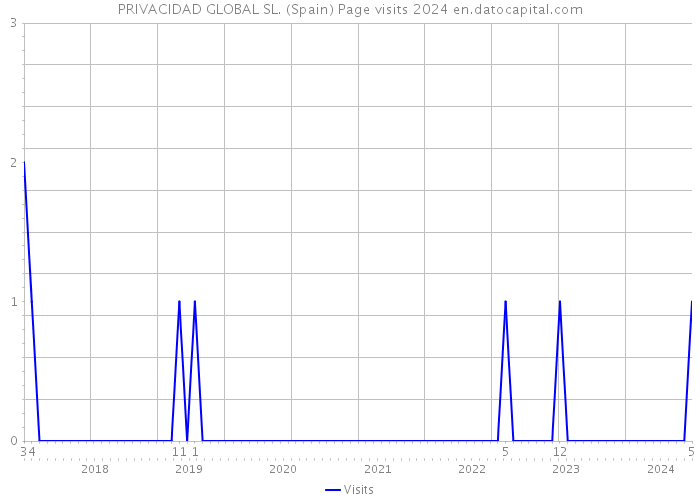 PRIVACIDAD GLOBAL SL. (Spain) Page visits 2024 