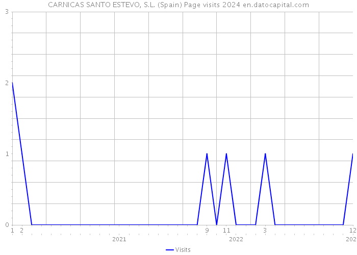 CARNICAS SANTO ESTEVO, S.L. (Spain) Page visits 2024 