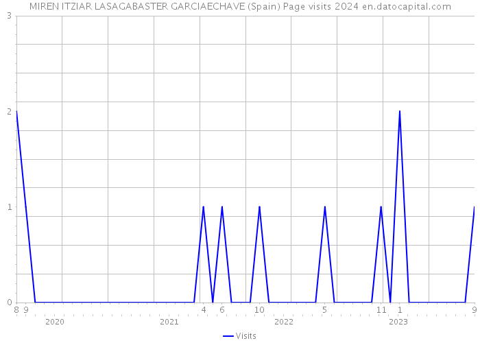MIREN ITZIAR LASAGABASTER GARCIAECHAVE (Spain) Page visits 2024 