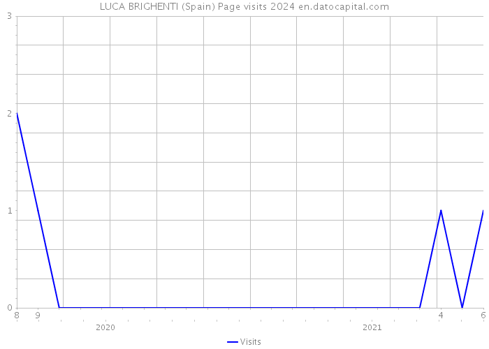LUCA BRIGHENTI (Spain) Page visits 2024 