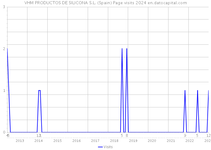 VHM PRODUCTOS DE SILICONA S.L. (Spain) Page visits 2024 