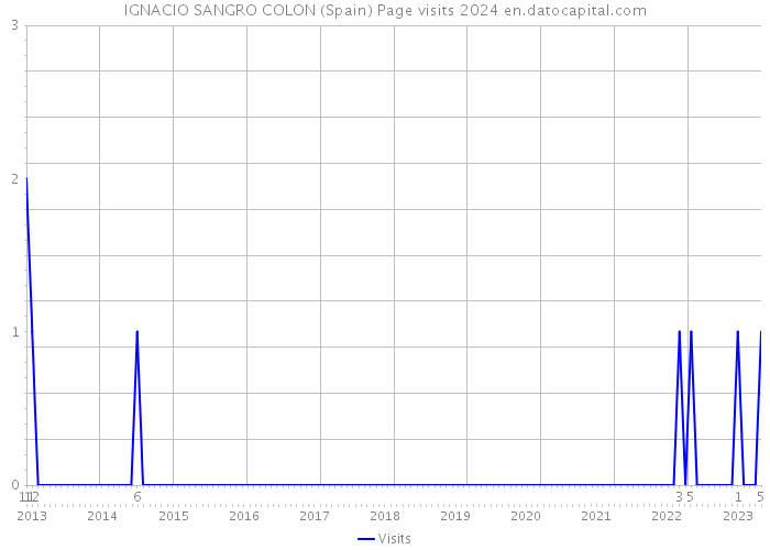 IGNACIO SANGRO COLON (Spain) Page visits 2024 