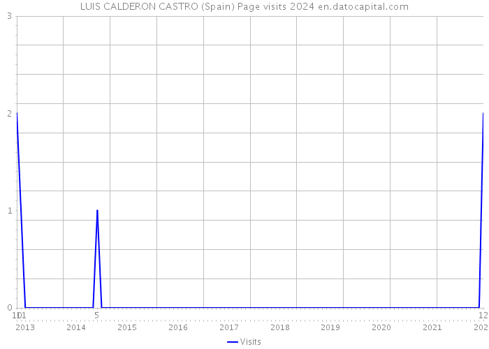 LUIS CALDERON CASTRO (Spain) Page visits 2024 