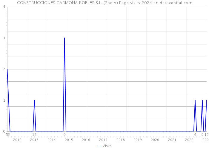 CONSTRUCCIONES CARMONA ROBLES S.L. (Spain) Page visits 2024 