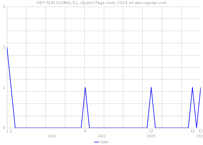 KEY-SUN GLOBAL S.L. (Spain) Page visits 2024 