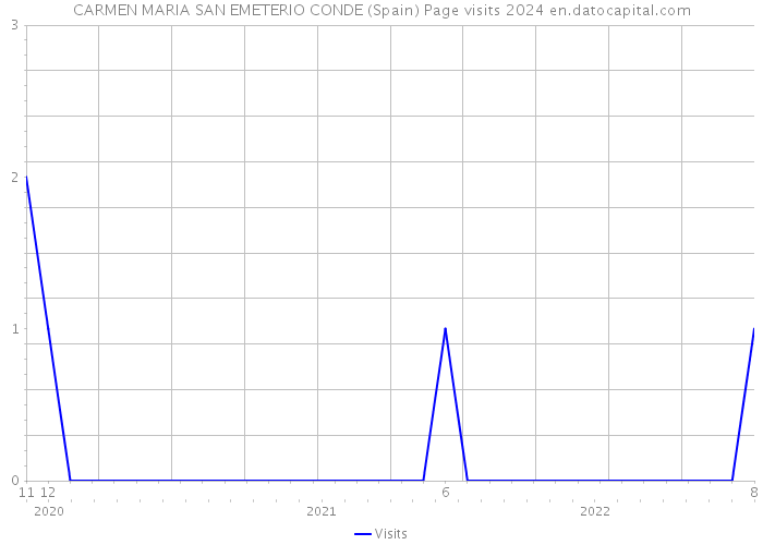 CARMEN MARIA SAN EMETERIO CONDE (Spain) Page visits 2024 