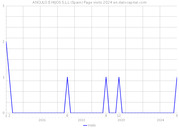 ANGULO E HIJOS S.L.L (Spain) Page visits 2024 