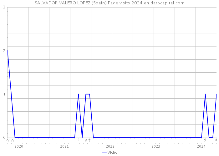 SALVADOR VALERO LOPEZ (Spain) Page visits 2024 