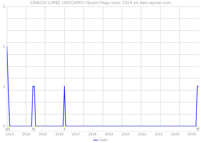 IGNACIO LOPEZ CHOCARRO (Spain) Page visits 2024 