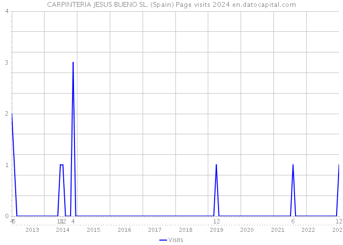 CARPINTERIA JESUS BUENO SL. (Spain) Page visits 2024 