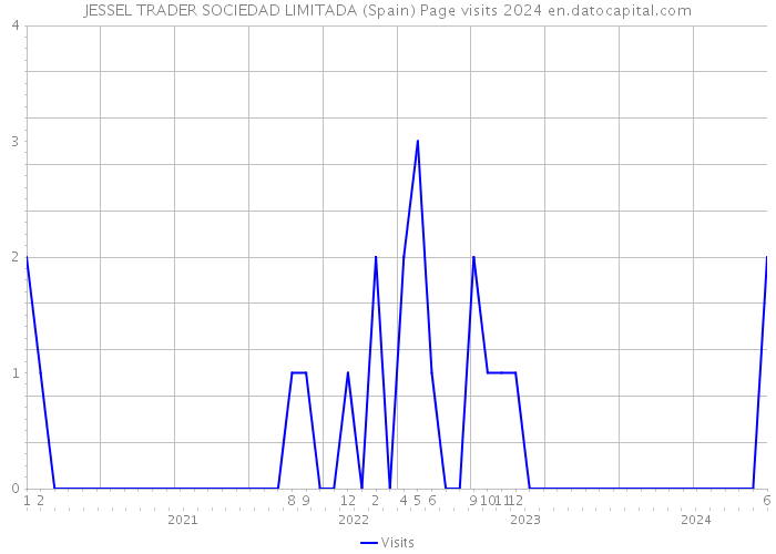 JESSEL TRADER SOCIEDAD LIMITADA (Spain) Page visits 2024 