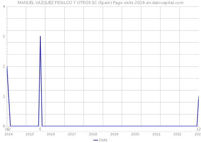 MANUEL VAZQUEZ FIDALGO Y OTROS SC (Spain) Page visits 2024 
