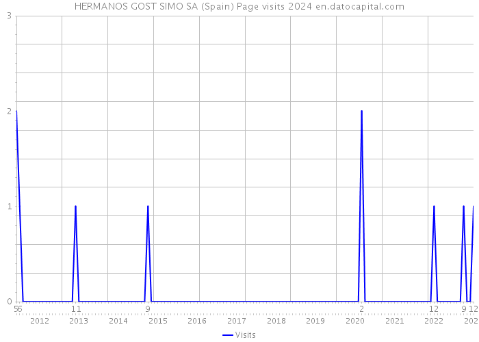 HERMANOS GOST SIMO SA (Spain) Page visits 2024 
