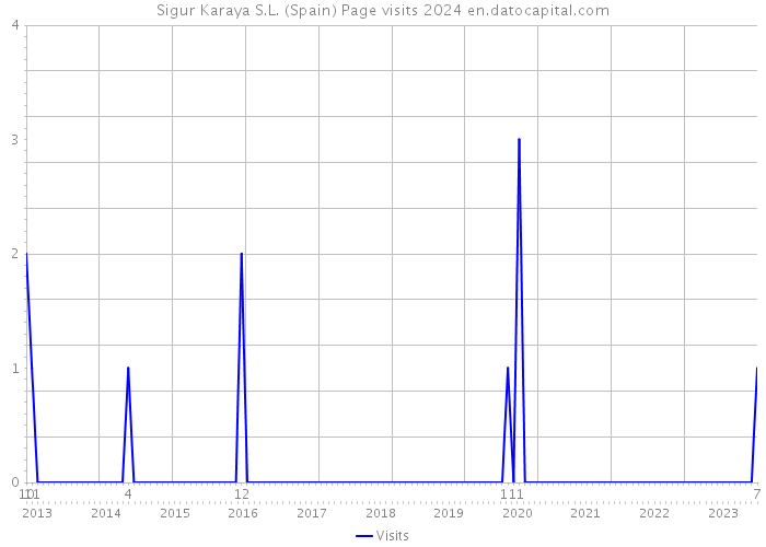 Sigur Karaya S.L. (Spain) Page visits 2024 