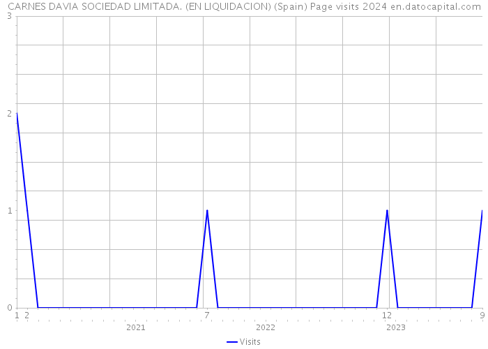 CARNES DAVIA SOCIEDAD LIMITADA. (EN LIQUIDACION) (Spain) Page visits 2024 