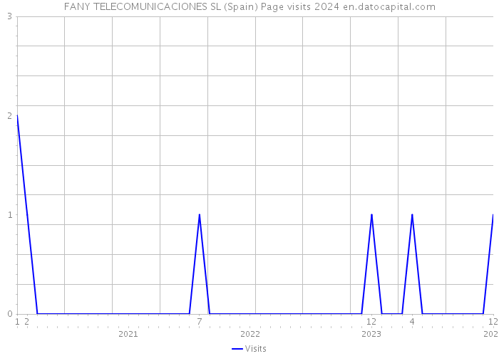 FANY TELECOMUNICACIONES SL (Spain) Page visits 2024 