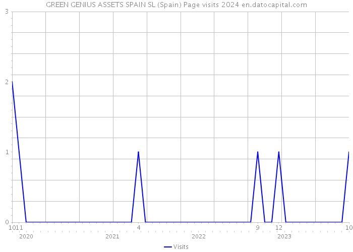GREEN GENIUS ASSETS SPAIN SL (Spain) Page visits 2024 