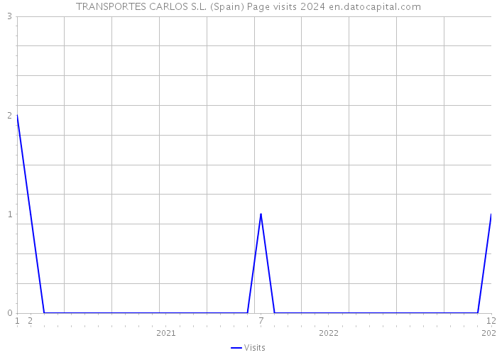 TRANSPORTES CARLOS S.L. (Spain) Page visits 2024 
