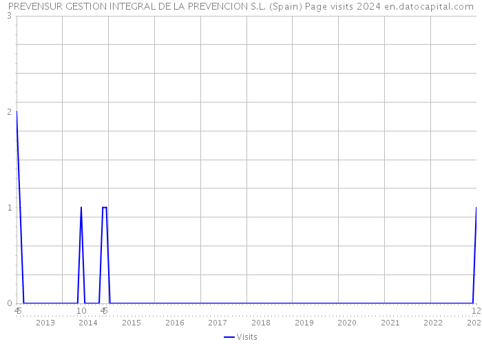 PREVENSUR GESTION INTEGRAL DE LA PREVENCION S.L. (Spain) Page visits 2024 