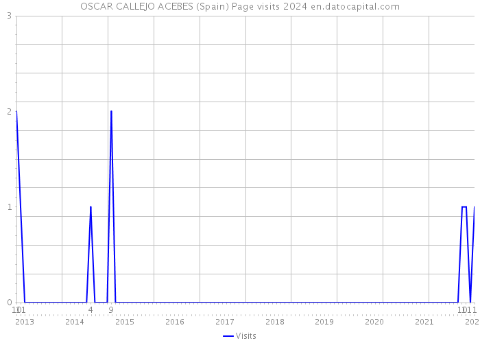 OSCAR CALLEJO ACEBES (Spain) Page visits 2024 