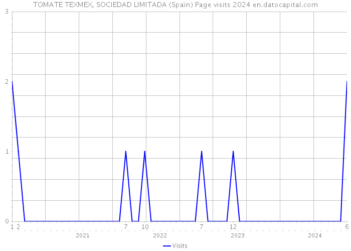 TOMATE TEXMEX, SOCIEDAD LIMITADA (Spain) Page visits 2024 