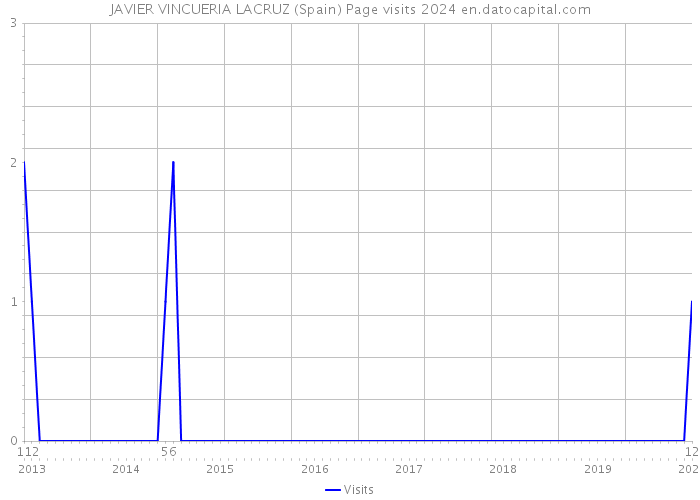 JAVIER VINCUERIA LACRUZ (Spain) Page visits 2024 