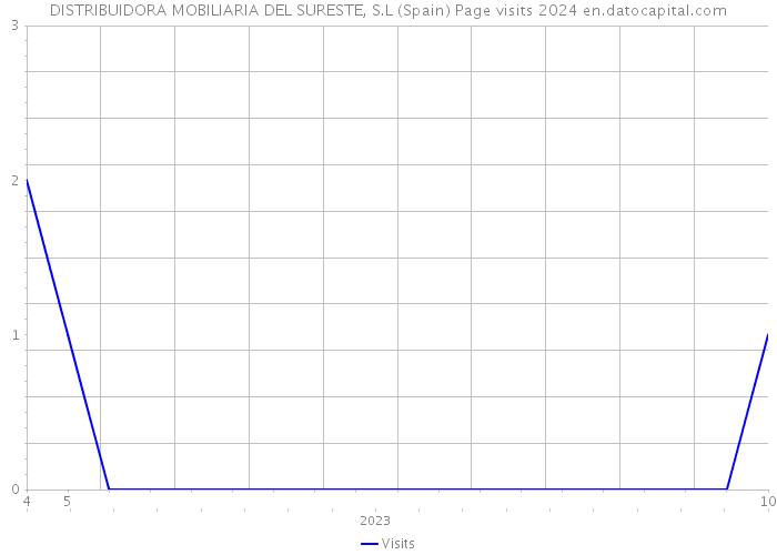 DISTRIBUIDORA MOBILIARIA DEL SURESTE, S.L (Spain) Page visits 2024 