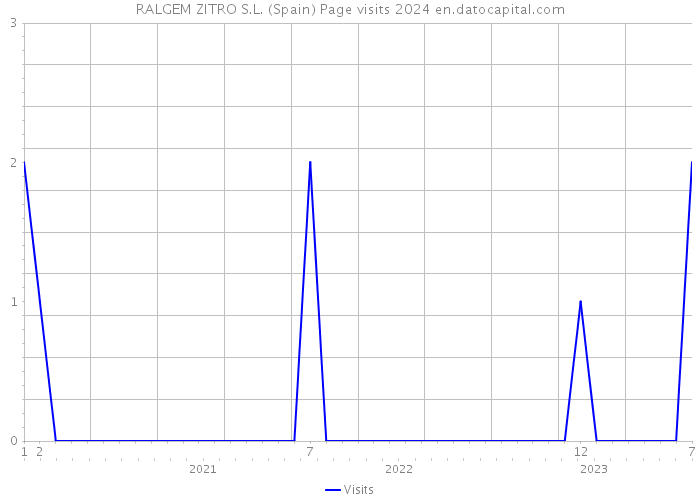 RALGEM ZITRO S.L. (Spain) Page visits 2024 