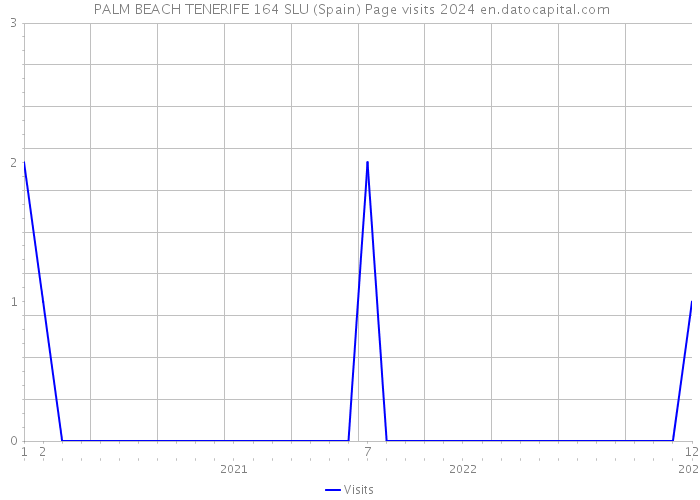  PALM BEACH TENERIFE 164 SLU (Spain) Page visits 2024 