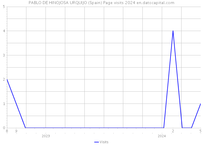 PABLO DE HINOJOSA URQUIJO (Spain) Page visits 2024 