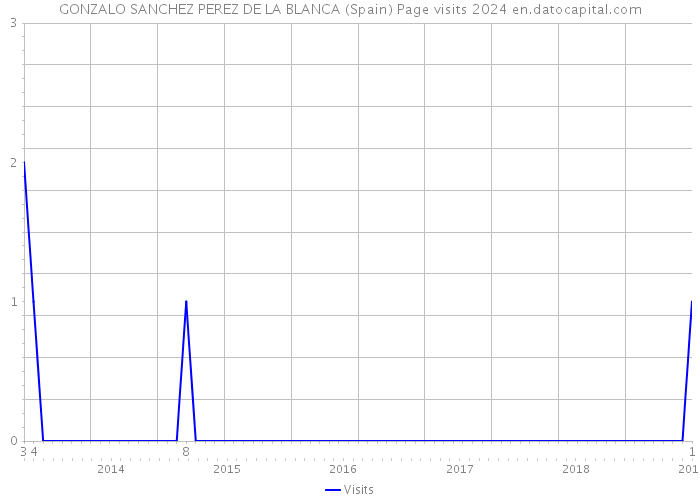 GONZALO SANCHEZ PEREZ DE LA BLANCA (Spain) Page visits 2024 