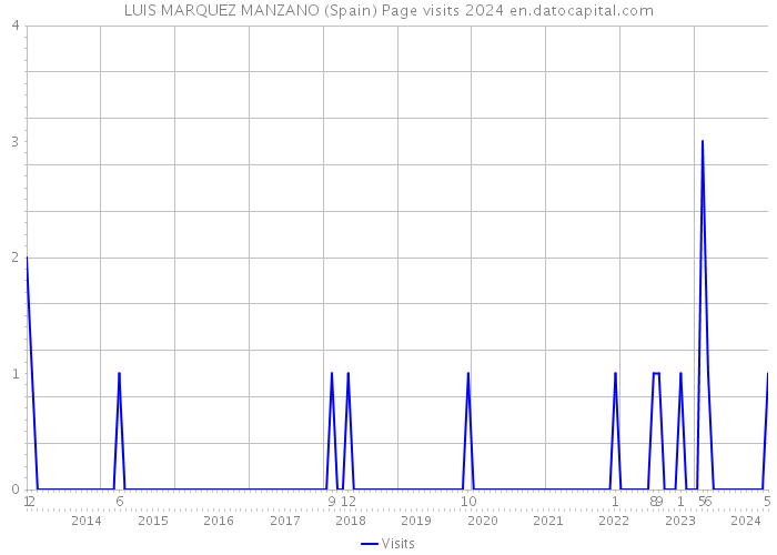 LUIS MARQUEZ MANZANO (Spain) Page visits 2024 
