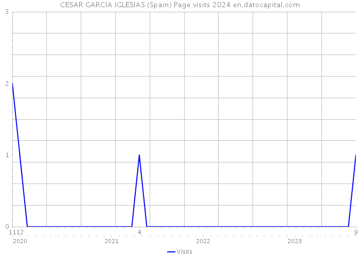 CESAR GARCIA IGLESIAS (Spain) Page visits 2024 