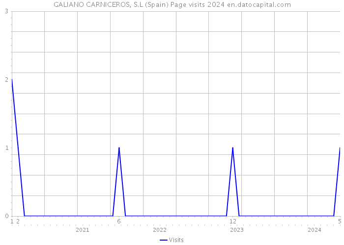 GALIANO CARNICEROS, S.L (Spain) Page visits 2024 