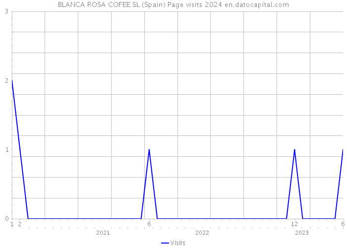 BLANCA ROSA COFEE SL (Spain) Page visits 2024 